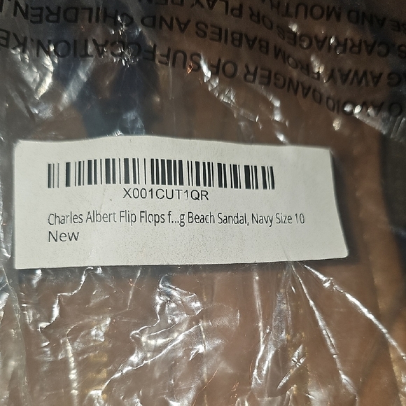 Charles Albert NWT Women's Blue Sandals Braided Design Thong Sandals Size 10 - Picture 7 of 7